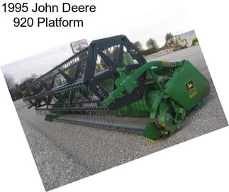 1995 John Deere 920 Platform