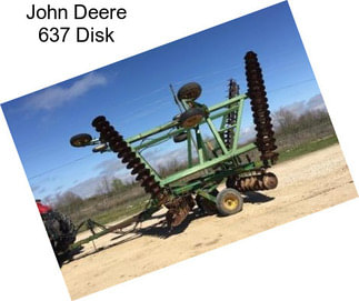 John Deere 637 Disk