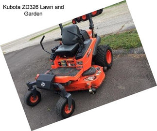 Kubota ZD326 Lawn and Garden