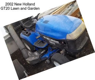 2002 New Holland GT20 Lawn and Garden