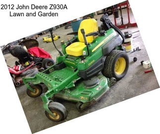 2012 John Deere Z930A Lawn and Garden