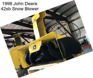 1998 John Deere 42sb Snow Blower