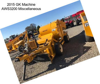 2015 GK Machine AWS3200 Miscellaneous