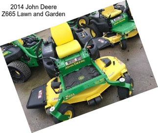 2014 John Deere Z665 Lawn and Garden