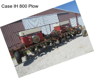 Case IH 800 Plow