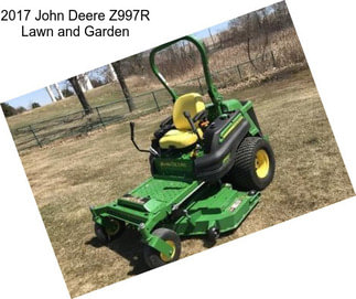 2017 John Deere Z997R Lawn and Garden