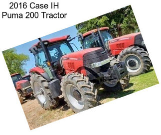 2016 Case IH Puma 200 Tractor