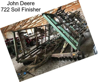 John Deere 722 Soil Finisher