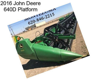 2016 John Deere 640D Platform