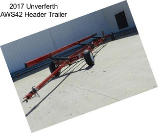 2017 Unverferth AWS42 Header Trailer