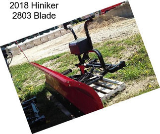 2018 Hiniker 2803 Blade