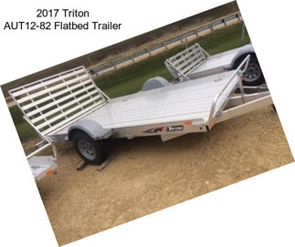 2017 Triton AUT12-82 Flatbed Trailer