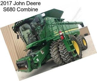2017 John Deere S680 Combine