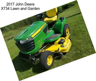 2017 John Deere X734 Lawn and Garden