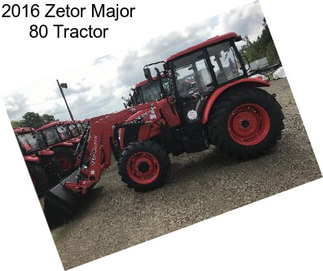 2016 Zetor Major 80 Tractor