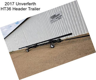 2017 Unverferth HT36 Header Trailer