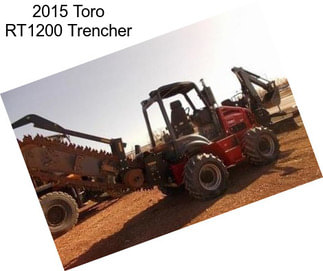 2015 Toro RT1200 Trencher