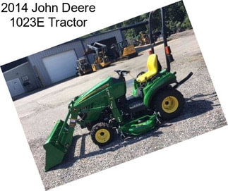 2014 John Deere 1023E Tractor