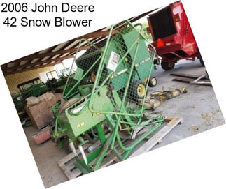 2006 John Deere 42 Snow Blower