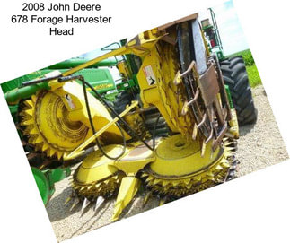 2008 John Deere 678 Forage Harvester Head