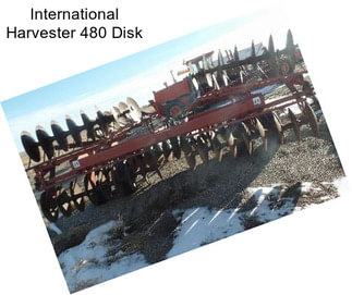 International Harvester 480 Disk