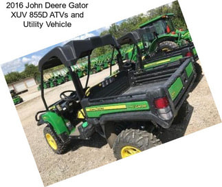2016 John Deere Gator XUV 855D ATVs and Utility Vehicle