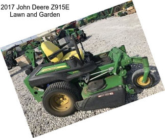 2017 John Deere Z915E Lawn and Garden