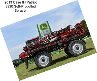 2013 Case IH Patriot 3330 Self-Propelled Sprayer