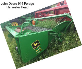 John Deere 914 Forage Harvester Head