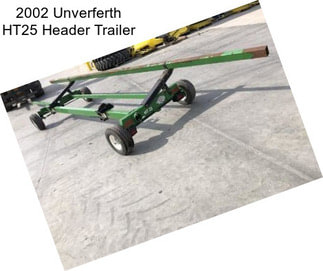 2002 Unverferth HT25 Header Trailer