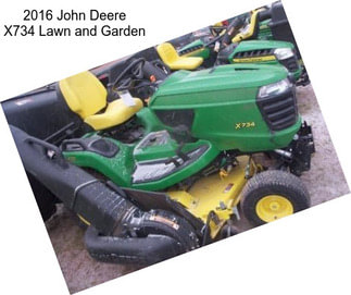 2016 John Deere X734 Lawn and Garden