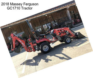 2018 Massey Ferguson GC1710 Tractor