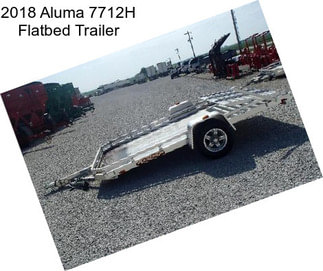 2018 Aluma 7712H Flatbed Trailer