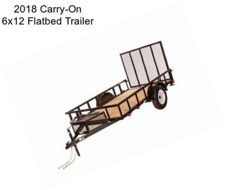 2018 Carry-On 6x12 Flatbed Trailer