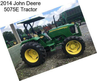 2014 John Deere 5075E Tractor