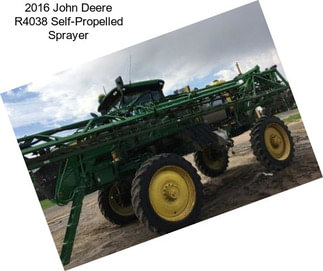 2016 John Deere R4038 Self-Propelled Sprayer