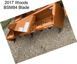 2017 Woods BSM84 Blade