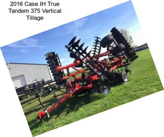 2016 Case IH True Tandem 375 Vertical Tillage