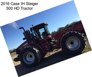 2016 Case IH Steiger 500 HD Tractor