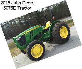 2015 John Deere 5075E Tractor
