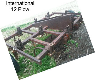 International 12 Plow