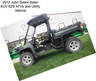 2012 John Deere Gator XUV 825I ATVs and Utility Vehicle