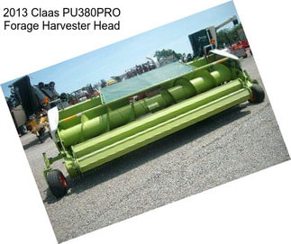 2013 Claas PU380PRO Forage Harvester Head