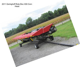 2011 Geringhoff Rota Disc 830 Corn Head