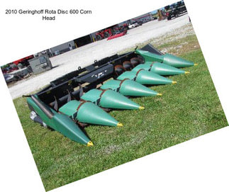 2010 Geringhoff Rota Disc 600 Corn Head