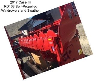 2017 Case IH RD163 Self-Propelled Windrowers and Swather