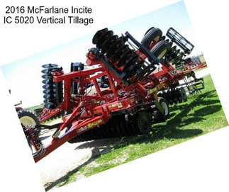 2016 McFarlane Incite IC 5020 Vertical Tillage
