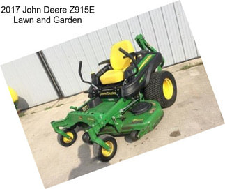 2017 John Deere Z915E Lawn and Garden