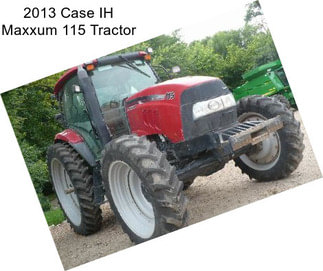 2013 Case IH Maxxum 115 Tractor