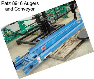 Patz 8916 Augers and Conveyor